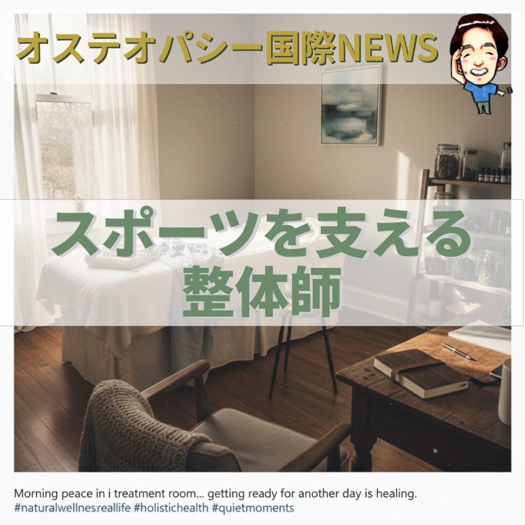 オステオパシー国際News：世界のトップアスリートを支えるオステオパシー