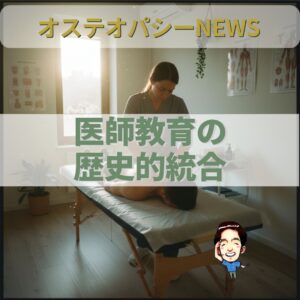 オステオパシー国際News：米国で医師教育が統合されて10年、医療の未来を考える