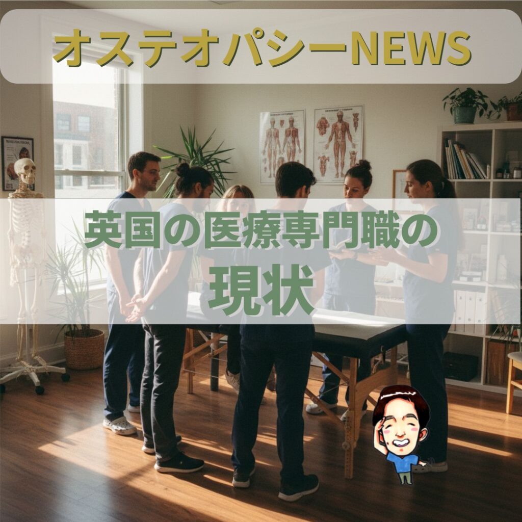 オステオパシー国際News：英国では法律で守られた医療専門職です