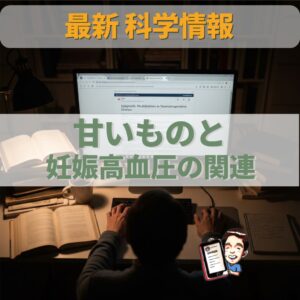 最新科学情報：妊娠中の甘いものと妊娠高血圧腎症の関係、最新研究から見える本当のリスク