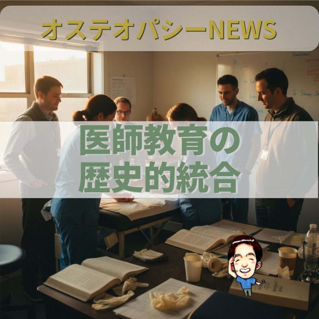 オステオパシー国際News：米国で医師教育が統合されて10年、医療の未来を考える