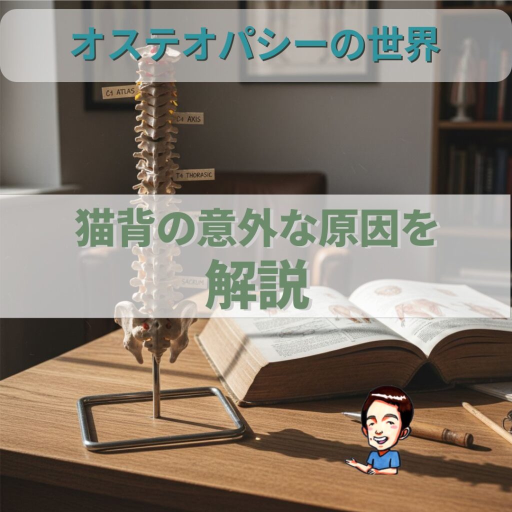 オステオパシーの世界:猫背は背中だけの問題じゃない?身体全体のつながりから考える本当の原因