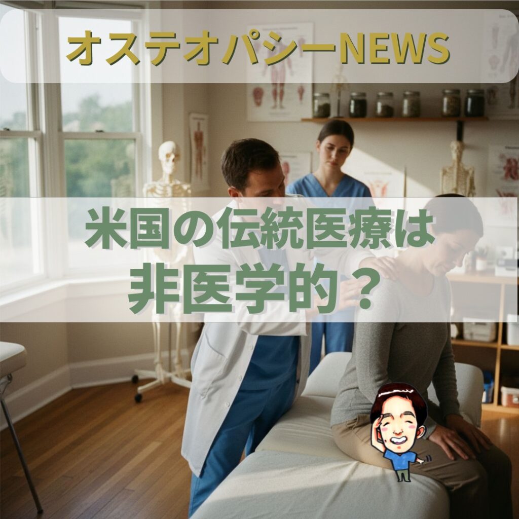 オステオパシー国際News：アメリカで進む「医学的」と「非医学的」オステオパシーの区別を明確にする動き
