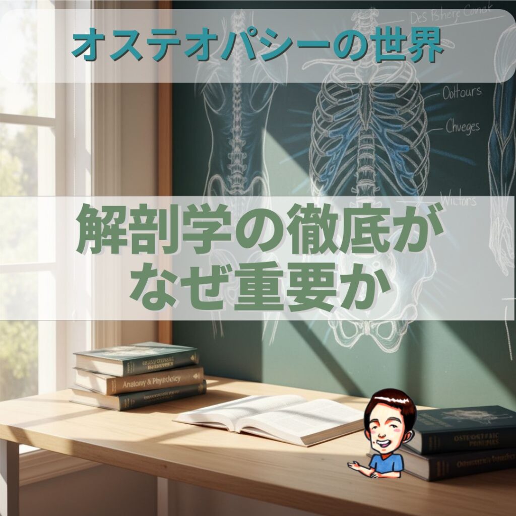オステオパシーの世界:骨格調整の哲学 徹底した解剖学が重要